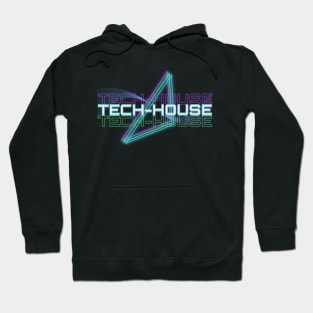 TECH HOUSE  - Audio Geometry (purple/blue) Hoodie